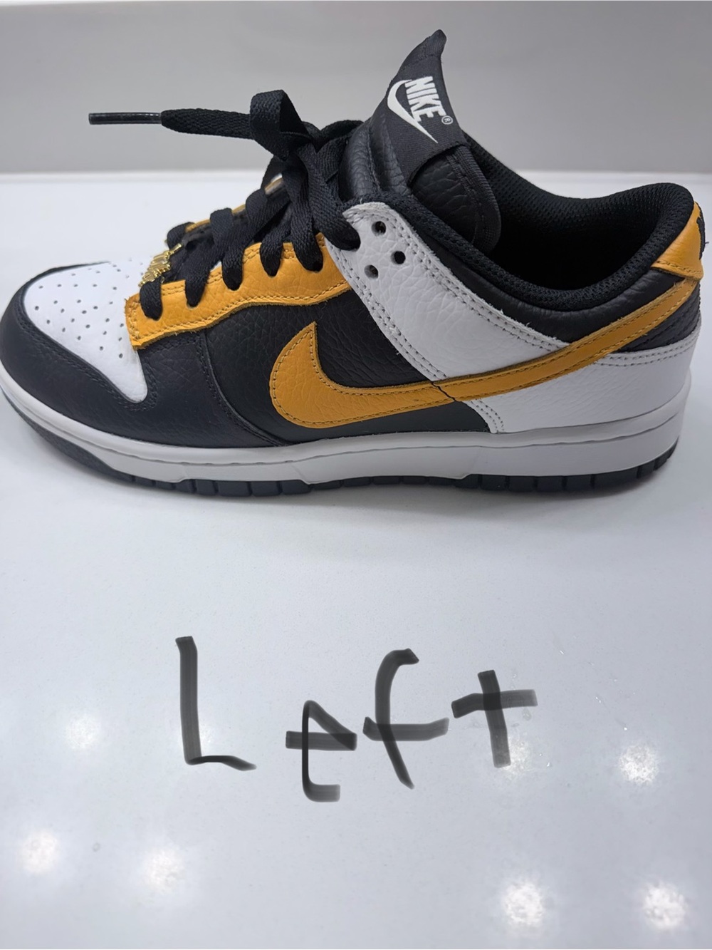 Nike Low-Top Athletic Sneaker - Black White Gold - Picture 7 of 13